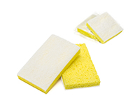Esponja depuradora blanca con amarillo ACS 6x3-3/8